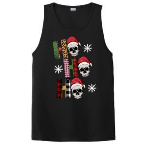 Ho Ho Ho Santa XMas Skulls PosiCharge Competitor Tank