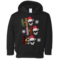 Ho Ho Ho Santa XMas Skulls Toddler Hoodie