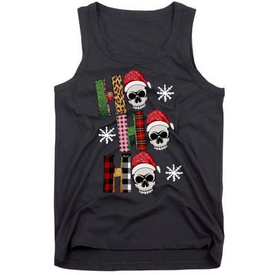 Ho Ho Ho Santa XMas Skulls Tank Top