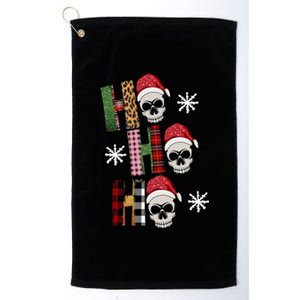 Ho Ho Ho Santa XMas Skulls Platinum Collection Golf Towel