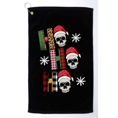 Ho Ho Ho Santa XMas Skulls Golf Towel