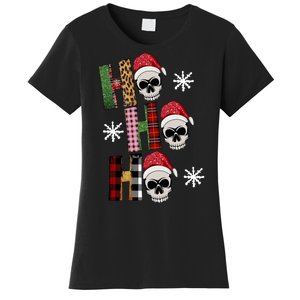 Ho Ho Ho Santa XMas Skulls Women's T-Shirt