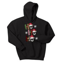 Ho Ho Ho Santa XMas Skulls Kids Hoodie