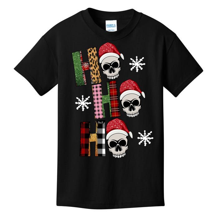 Ho Ho Ho Santa XMas Skulls Kids T-Shirt