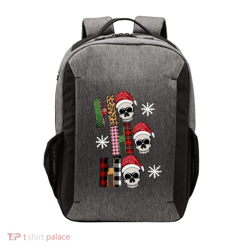 Ho Ho Ho Santa XMas Skulls Vector Backpack