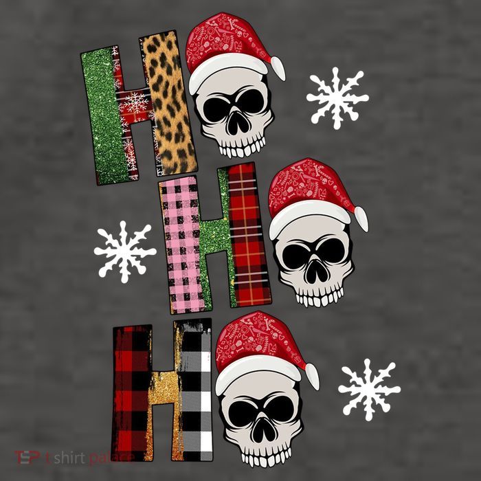 Ho Ho Ho Santa XMas Skulls Vector Backpack