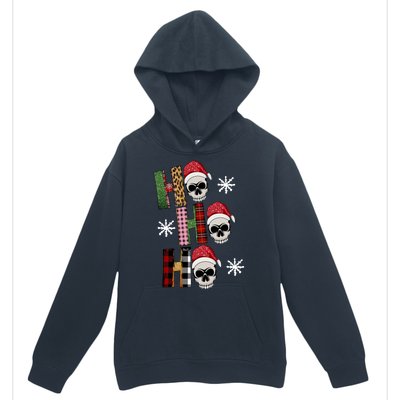 Ho Ho Ho Santa XMas Skulls Urban Pullover Hoodie