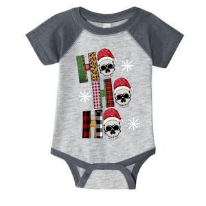 Ho Ho Ho Santa XMas Skulls Infant Baby Jersey Bodysuit