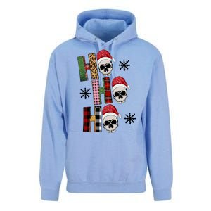 Ho Ho Ho Santa XMas Skulls Unisex Surf Hoodie