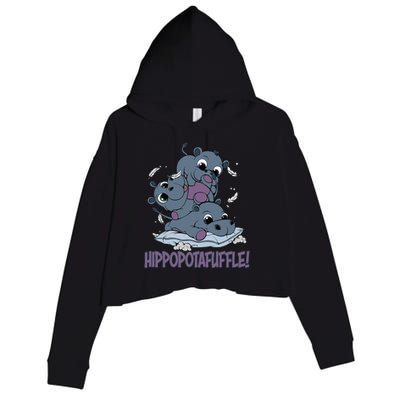 Hippoptafuffle! Crop Fleece Hoodie