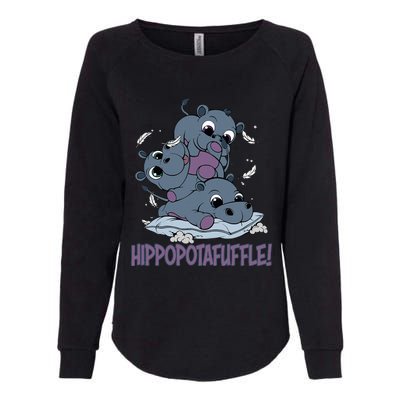 Hippoptafuffle! Womens California Wash Sweatshirt