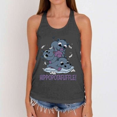 Hippoptafuffle! Women's Knotted Racerback Tank