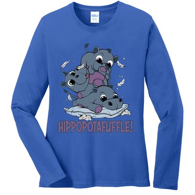 Hippoptafuffle! Ladies Long Sleeve Shirt