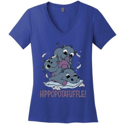 Hippoptafuffle! Women's V-Neck T-Shirt