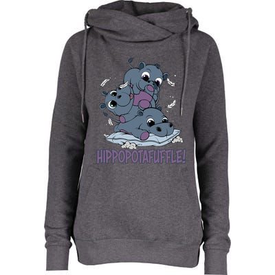 Hippoptafuffle! Womens Funnel Neck Pullover Hood