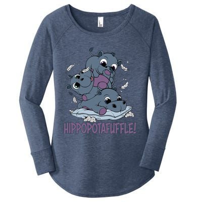 Hippoptafuffle! Women's Perfect Tri Tunic Long Sleeve Shirt