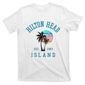 Hilton Head Island South Carolina Beach Palm Trees Summer T-Shirt