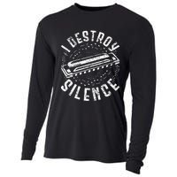 Harmonica Harmonicist I Destroy Silence Cooling Performance Long Sleeve Crew