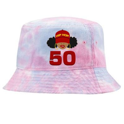 Hip Hop Is 50 50th Anniversary Afro Puffs Black Women Tie-Dyed Bucket Hat