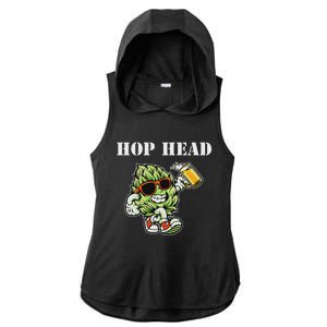 Hop Head Ipa Craft Beer Lover Bier Prost Cheers Ladies PosiCharge Tri-Blend Wicking Draft Hoodie Tank