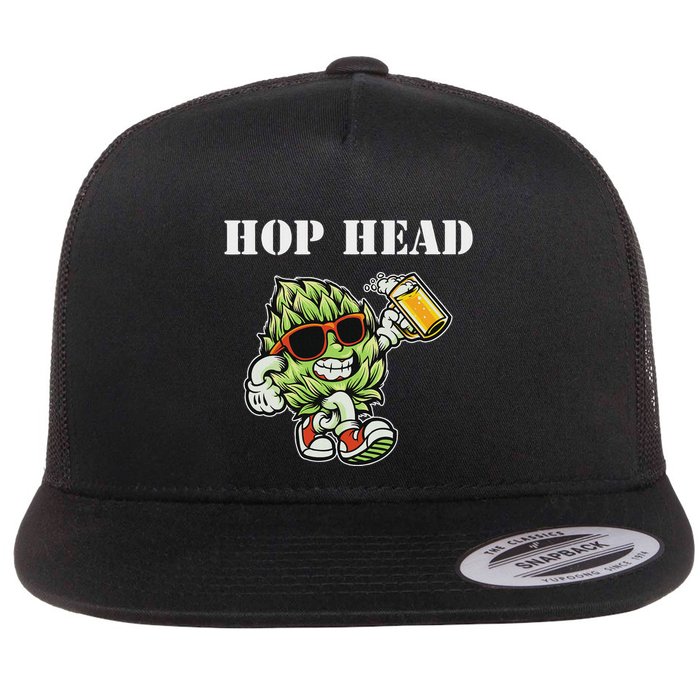 Hop Head Ipa Craft Beer Lover Bier Prost Cheers Flatbill Hat