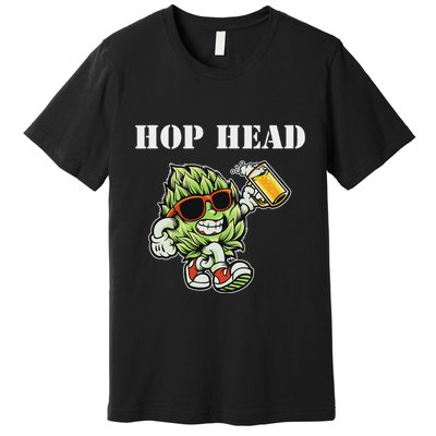 Hop Head Ipa Craft Beer Lover Bier Prost Cheers Premium T-Shirt