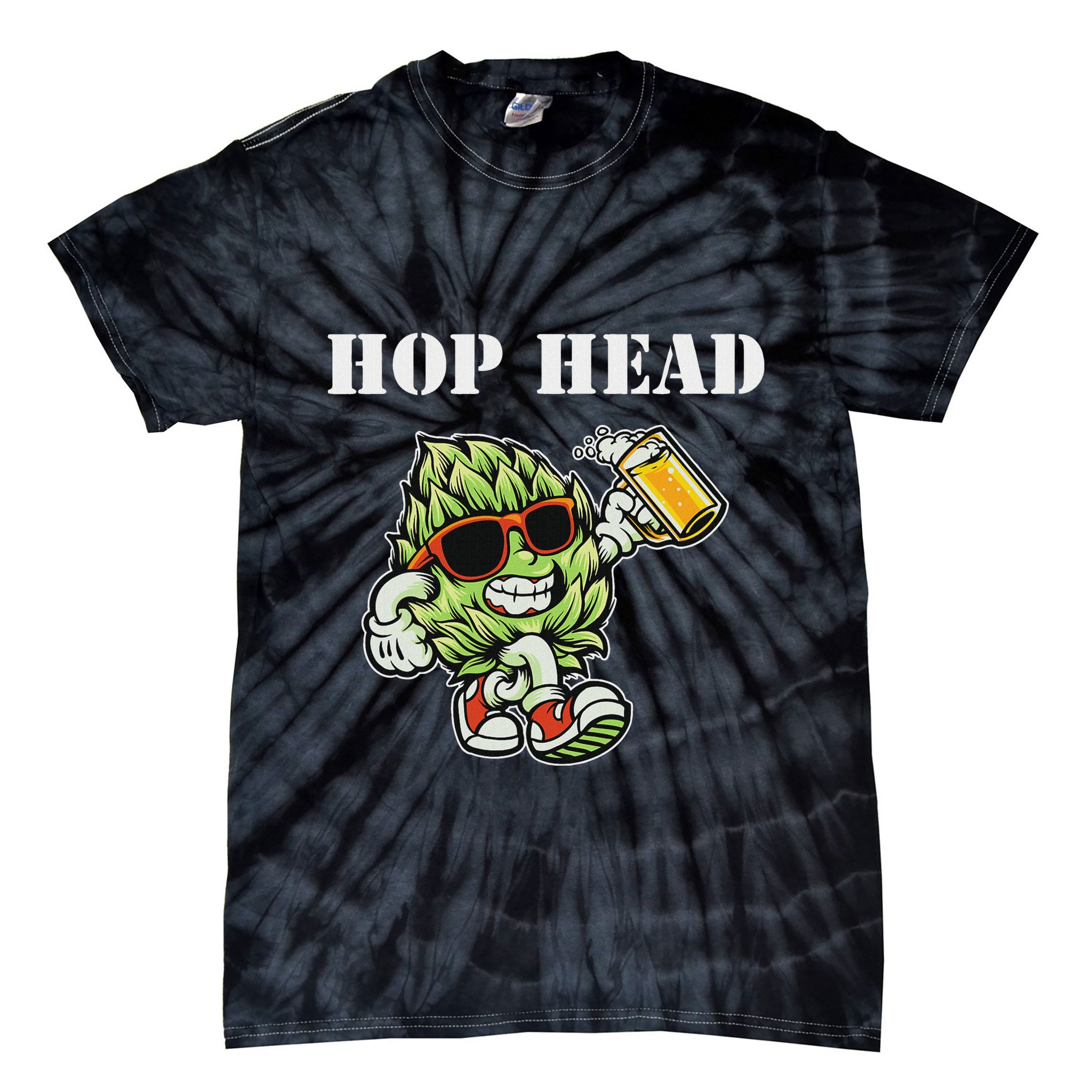 Hop Head Ipa Craft Beer Lover Bier Prost Cheers Tie-Dye T-Shirt