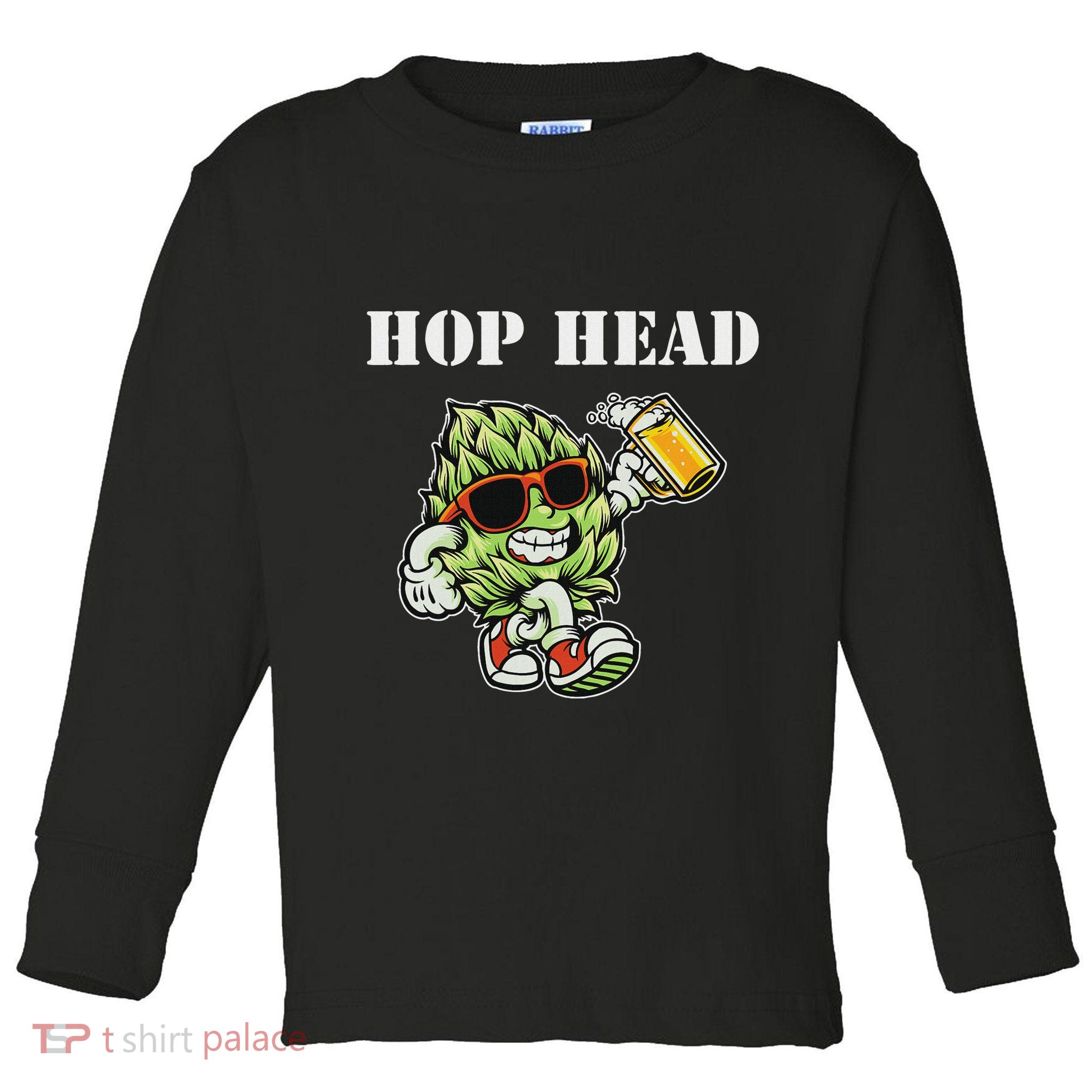 Hop Head Ipa Craft Beer Lover Bier Prost Cheers Toddler Long Sleeve Shirt