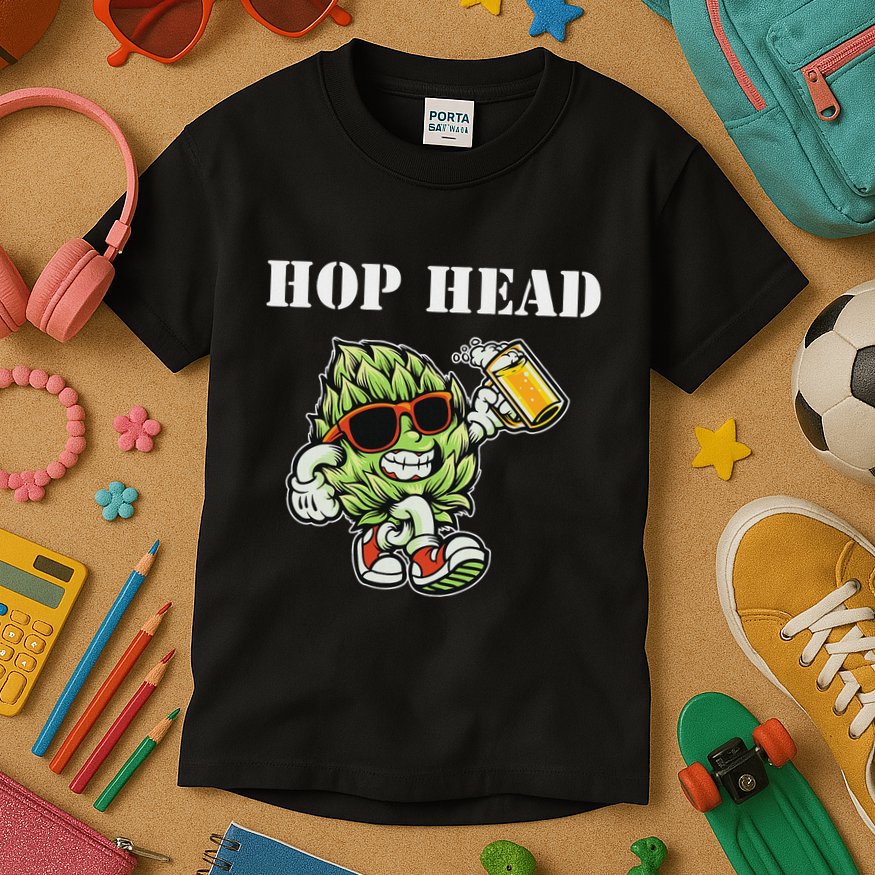 Hop Head Ipa Craft Beer Lover Bier Prost Cheers Kids T-Shirt
