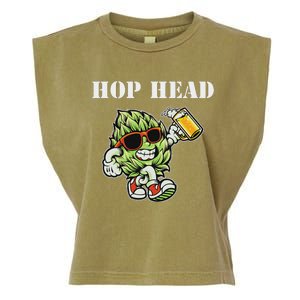 Hop Head Ipa Craft Beer Lover Bier Prost Cheers Garment-Dyed Women's Muscle Tee