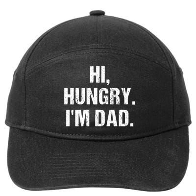 Hi Hungry I'm Dad 7-Panel Snapback Hat