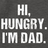 Hi Hungry I'm Dad Vector Backpack