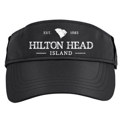 Hilton Head Island Sc South Carolina Retro Adult Drive Performance Visor