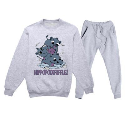 Hippoptafuffle! Premium Crewneck Sweatsuit Set