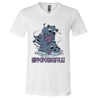 Hippoptafuffle! V-Neck T-Shirt