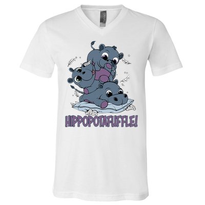 Hippoptafuffle! V-Neck T-Shirt