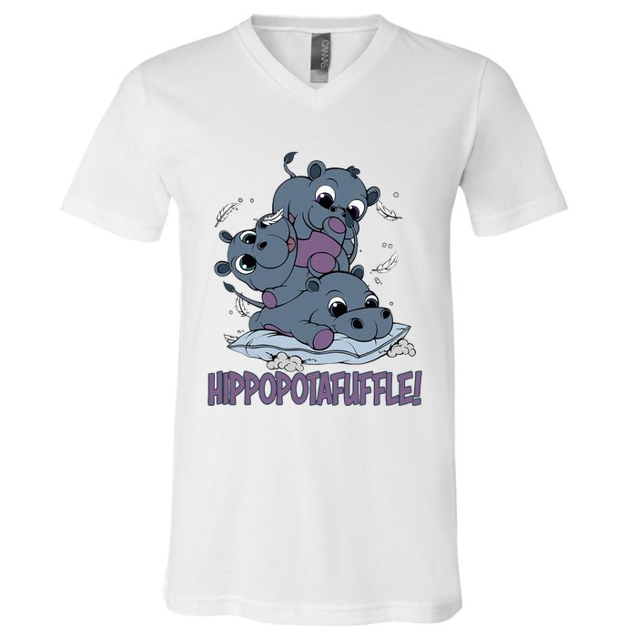 Hippoptafuffle! V-Neck T-Shirt