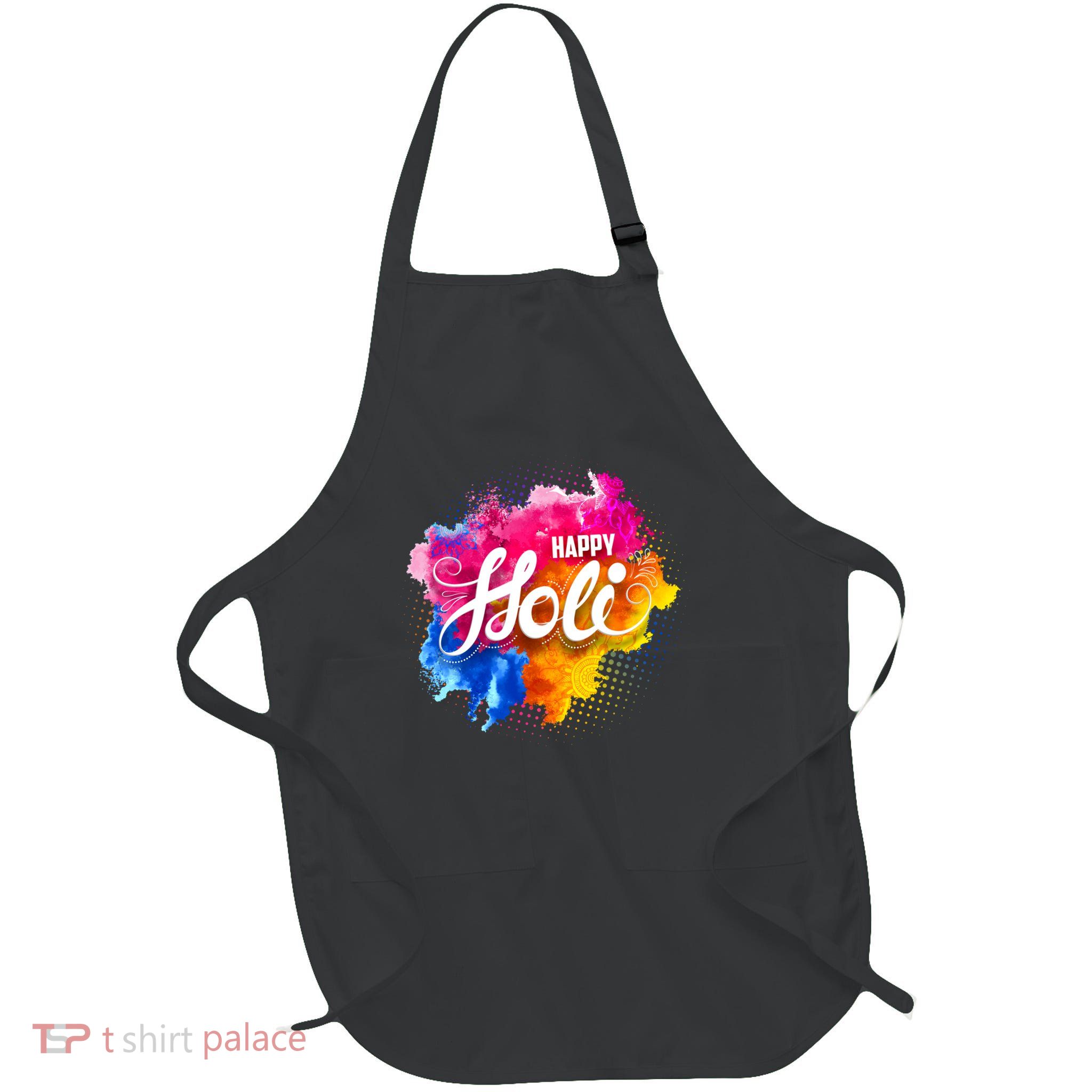 Happy Holi India Hindu Celebration Full-Length Apron With Pockets
