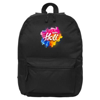 Happy Holi India Hindu Celebration 16 in Basic Backpack