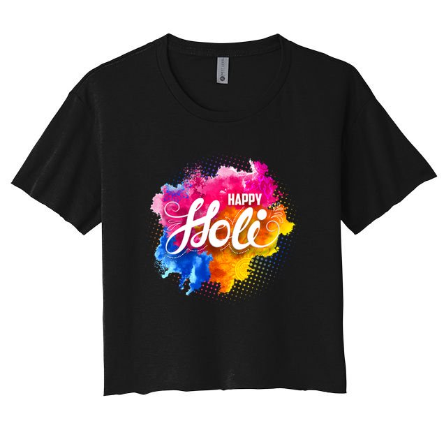 Happy Holi India Hindu Celebration Crop Top