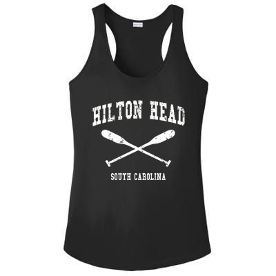 Hilton Head Island South Carolina Vintage Nautical Crossed O Funny Gift Ladies PosiCharge Competitor Racerback Tank