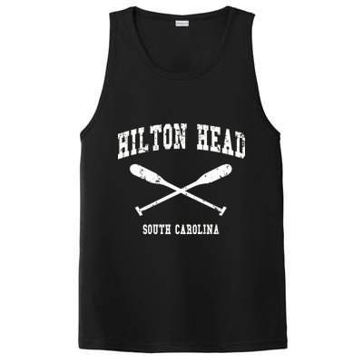 Hilton Head Island South Carolina Vintage Nautical Crossed O Funny Gift PosiCharge Competitor Tank