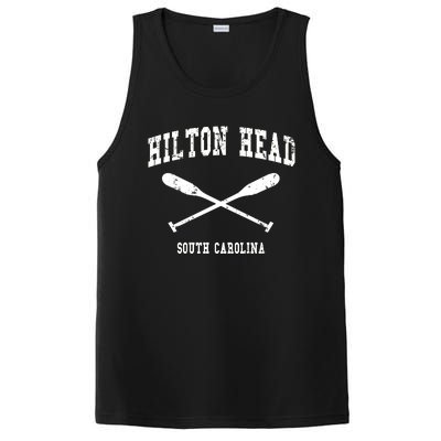 Hilton Head Island South Carolina Vintage Nautical Crossed O Funny Gift PosiCharge Competitor Tank