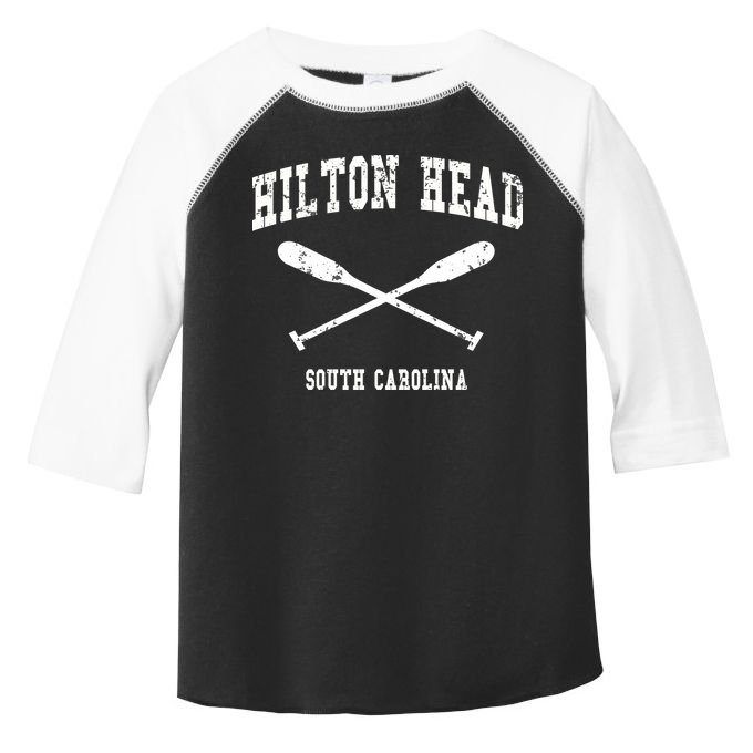 Hilton Head Island South Carolina Vintage Nautical Crossed O Funny Gift Toddler Fine Jersey T-Shirt
