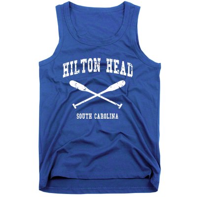 Hilton Head Island South Carolina Vintage Nautical Crossed O Funny Gift Tank Top