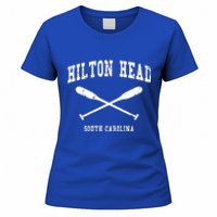 Hilton Head Island South Carolina Vintage Nautical Crossed O Funny Gift Women's T-Shirt