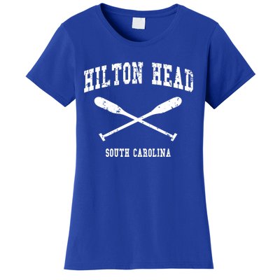 Hilton Head Island South Carolina Vintage Nautical Crossed O Funny Gift Women's T-Shirt