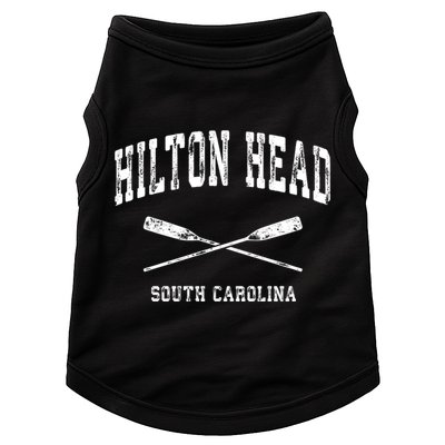 Hilton Head Island South Carolina Vintage Nautical Crossed O Funny Gift Doggie Tank
