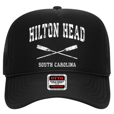 Hilton Head Island South Carolina Vintage Nautical Crossed O Funny Gift Trucker Hat