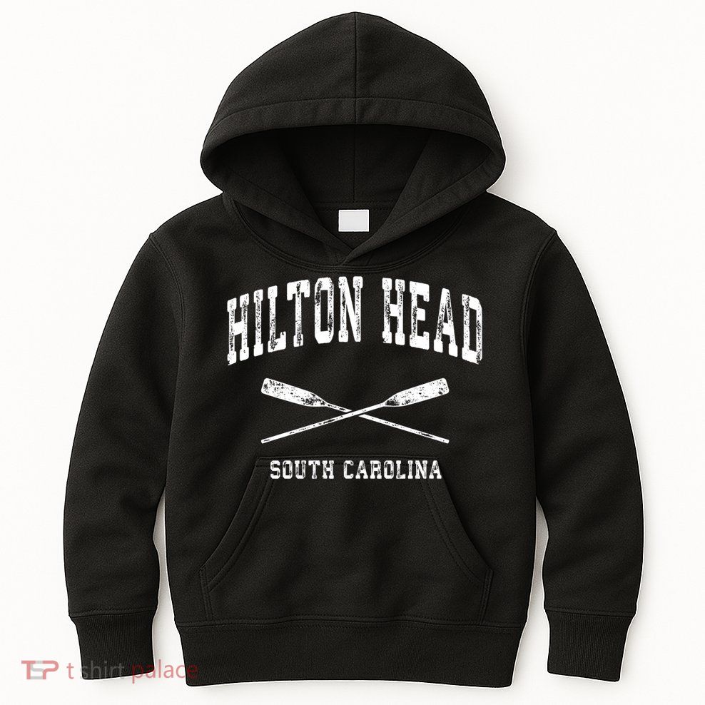 Hilton Head Island South Carolina Vintage Nautical Crossed O Funny Gift Kids Hoodie